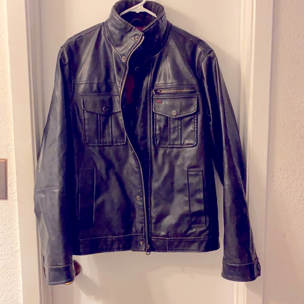 Levi’s black faux leather jacket